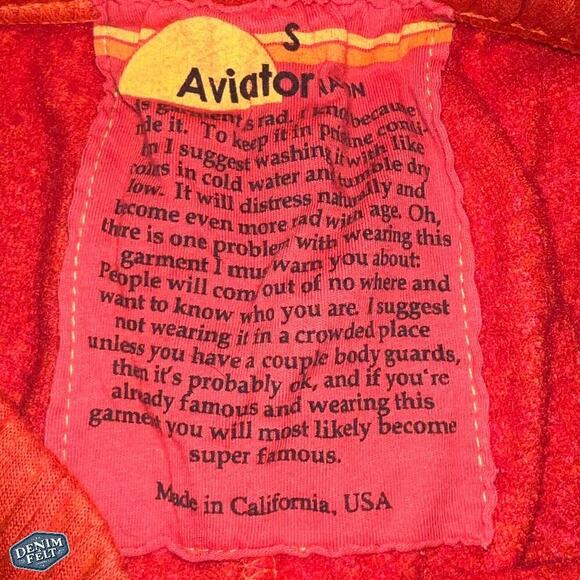 Aviator Nation Women’s BOLT Lounge SWEATPANTS - ORANGE // BLUE - Picture 14 of 15